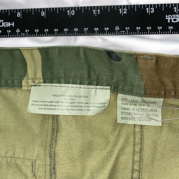 New Rothco Woodland Camo Paratrooper Fatigue Pants Mens 3XL 47”-51” 8 Pocket BDU - Picture 10 of 13